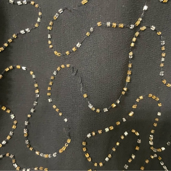JMD New York Vintage
Womens Beaded Jacket Lined Black SIlver Gold cocktail top
M - Picture 11 of 15